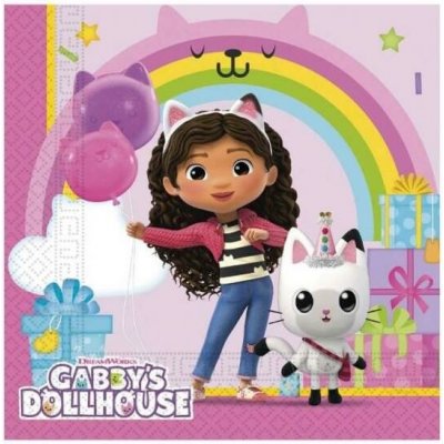 Procos Papírové ubrousky Gábinin kouzelný domek 33x33cm 20ks – Zboží Dáma