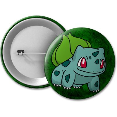 Pokémon placka Bulbasaur 50 mm – Zboží Mobilmania