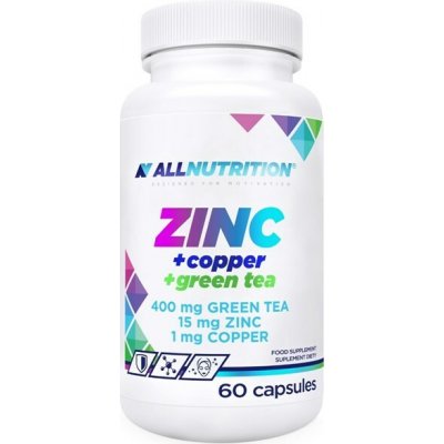 AllNutrition Zinek + měď + zelený čaj 60 kapslí – Hledejceny.cz