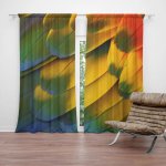 Sablio Závěs Barevné peří: 2ks 140x250cm – Hledejceny.cz