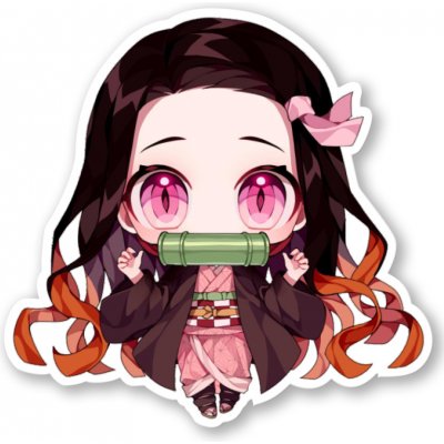 Demon Slayer Samolepka Chibi Nezuko Kamado – Zboží Živě