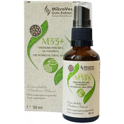 Mikroveda M33+ probiotický ústní sprej 50 ml – Zboží Mobilmania