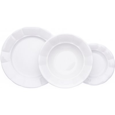 Benedikt talířová sada mělký talíř 28 cm bílá – Zboží Mobilmania