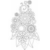 Kreslící šablona Pískohraní s.r.o. Šablona Květiny 420 x 594 mm