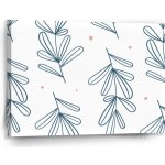 Sablio Obraz Modré lístky - 90x60 cm – Hledejceny.cz