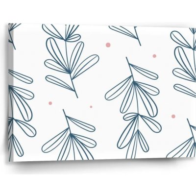 Sablio Obraz Modré lístky - 90x60 cm – Hledejceny.cz