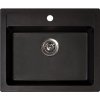 Kuchyňský dřez Metalac X Granit QUADRO 60 black