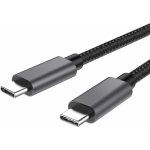 Premiumcord ku31cr2 USB-C USB 3.2 GEN 2, 3A, 60W, 20Gbit/s, bavlněný oplet, 2m – Sleviste.cz