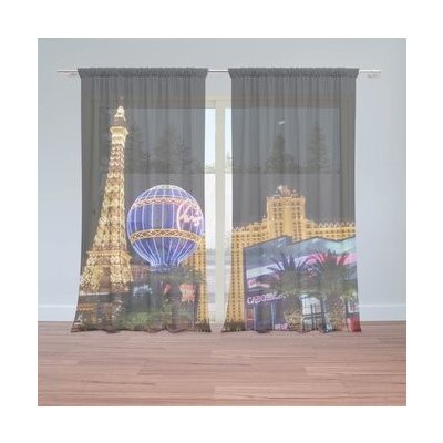 Sablio Záclony Las Vegas 3: 2ks 150x250cm – Hledejceny.cz