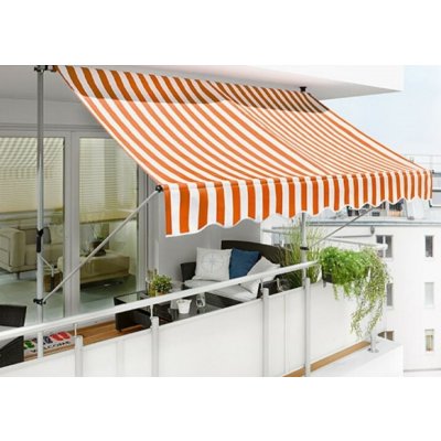 Sunfun Rozpěrná markýza, oranžovo-bílá, 2,5 x 1,5 m 26244585 – Sleviste.cz
