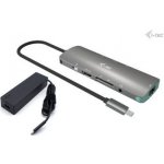 i-Tec USB-C Metal Nano Docking Station 4K HDMI LAN, Power Delivery 100 W + Charger 100W C31NANOLANPD100 – Zboží Živě