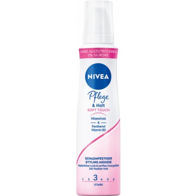 Nivea Care & Hold Soft Touch Caring Mousse tužidlo střední fixace 150 ml – Zbozi.Blesk.cz