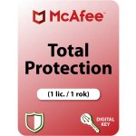MCAFEE TOTAL PROTECTION 1 lic. 1 ROK (MTPEBF1RAA) – Hledejceny.cz