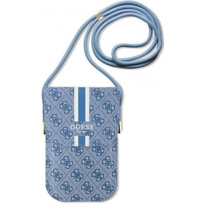 Pouzdro Guess taška na telefon Peněženka 4G Stripes modré