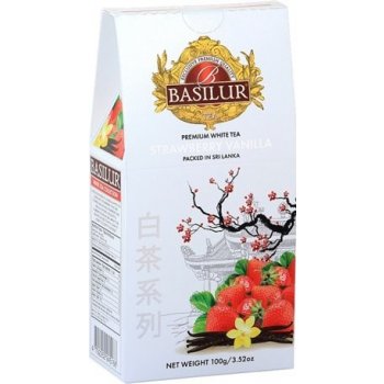 Basilur White Tea Strawberry Vanilla papír 100 g