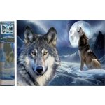 Norimpex Diamantové malování Vlčí úplněk 30 x 40 cm – Sleviste.cz