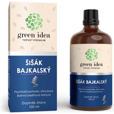 Green idea ŠIŠÁK BAJKALSKÝ BEZLIHOVÁ TINKTURA 100 ml – Hledejceny.cz