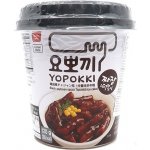 Jjajang Yopokki Black Soybean Tteokbokki Topokki v Kelímku 140 g – Zboží Mobilmania