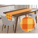 Biante bavlna běhoun Olivia OL-003 Oranžovo-žlutá kostka velká 45x180cm – Zboží Dáma
