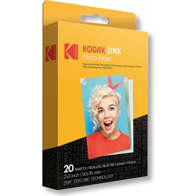 Kodak Zink - fotografický papír 2x3 20 pack – Hledejceny.cz