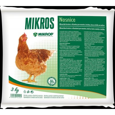 MIKROS Nosnice Krmivo s vitamíny a minerály 3 kg