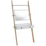 Ragaba Leno toaletní stojan s šuplíkem a zrcadlem bílý – Zboží Dáma