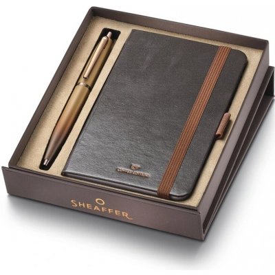 Sheaffer 9428-S1 VFM Coffee edition sada kuličkové pero a linkovaný zápisník A6 – Zboží Živě