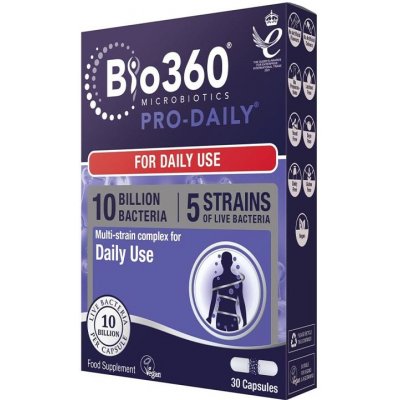 Natures Aid Bio360 Pro-Daily 10 miliard bakterií 30 kapslí – Hledejceny.cz