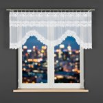 Dekorační oblouková krátká záclona na žabky BASTIA 80 bílá 230x80 cm MyBestHome – Hledejceny.cz