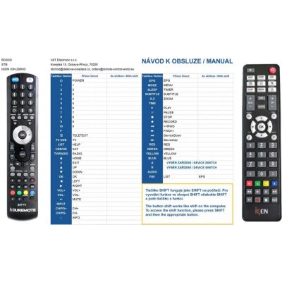 Dálkový ovladač General IQON ION 200HD, FORCE 2 plus – Zboží Živě