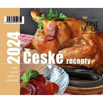 České recepty stolní týdenní 150 X 130 mm 2024