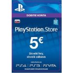 PlayStation dárková karta 5€ – Zboží Dáma