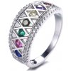 Prsteny Majya Stříbrný prsten DUHA 10198