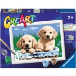 RAVENSBURGER CreArt Roztomilá štěňata 18 x 13 cm 147005 – Hledejceny.cz