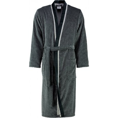 CAWÖ 4839 pánský župan kimono stříbrno-černá – Zboží Dáma