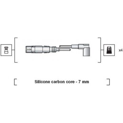 Sada kabelů pro zapalování MAGNETI MARELLI 941318111163 – Zboží Mobilmania