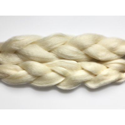 100% Kanekalon jumbo braid Barva: 1001 (warm white, teplá bílá), Značka: Dream Hair: Super Braid – Zboží Dáma