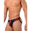 Pánské erotické prádlo M&K Fist Leather Jock Red - červené kožené jocksy MEDIUM