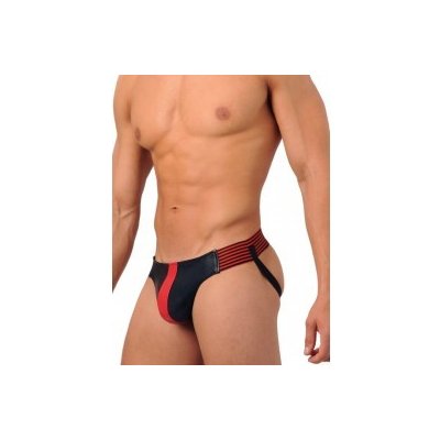 M&K Fist Leather Jock Red - červené kožené jocksy LARGE – Zbozi.Blesk.cz