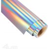 Laminovací fólie Barvící folie speciální 300mm, 100m - stříbrná hologram