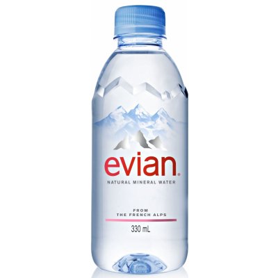 Evian Přírodní minerální voda nesycená 330 ml – Hledejceny.cz