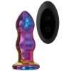 Anální kolík Dream Toys Glamour Glass Remote Vibe Curved Plug
