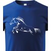 Dětské tričko Canvas dětské tričko Kůň skok modrá