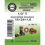 HARTMAN těsnění bezazbestové 1/2" T 15*24 topenářské šroubení, sada č. 585 – Zboží Dáma