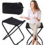 KIK KX4980 Skládací kempingová/rybářská židle černá – Zboží Dáma