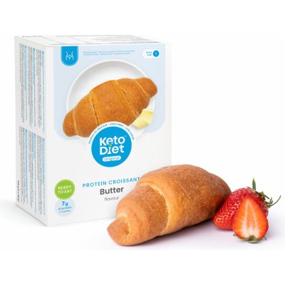 KetoDiet Proteinový croissant s máslovou příchutí 2 × 50 g