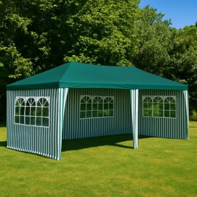 Garthen 399 Zahradní párty stan 3 x 6 m zelený – Zboží Dáma
