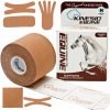 Tejpovací pomůcka Kinesio Equine Tapingová páska pro zvířata hnědá 5cm x 5m