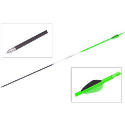 Goodgoods karbon plastové letky zelený 28″ 1 ks – Zboží Dáma