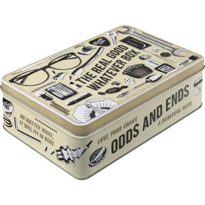 Postershop Plechová plochá Whatever Odds & Ends Box 2,5 l